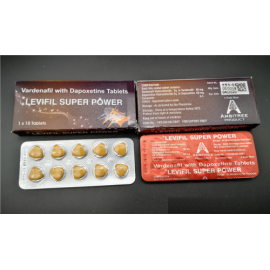 Levifill Super Power 10顆裝 超級樂威壯=樂威壯(Verdenafil 40mg)+達泊西丁(Dapoxetine 60mg)