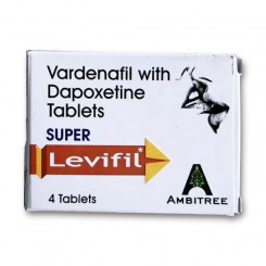 SUPER Levifil 超級樂威壯雙效片  4粒 80mg/粒 樂威壯(Verdenafil 20mg)+達泊西丁(Dapoxetine 60mg)