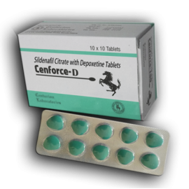 Cenforce-D 160mg 10顆裝 超級威爾鋼= 威爾剛(Sildenafil 100mg)+達泊西汀(Dapoxetine 60mg)