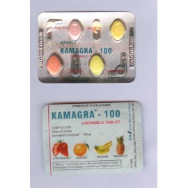 Kamagra 4顆裝 水果味威爾鋼 可直接咬碎吞服 Viagra (Sildenafil 100mg) 價錢 便宜